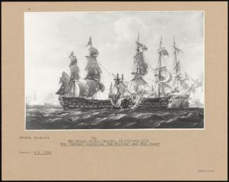 The Battle Of Cape St. Vincent, 14 February 1797 The 'captain' Capturing 'san Nicholas' And 'san Josef'