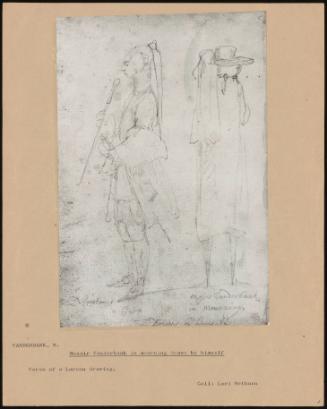 Mossir Vanderbank In Mourning Drawn By Himself